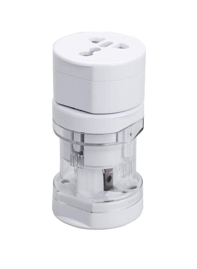 Redclip Universal Travel Adapter Set Europe EU European Travel Adapter International Adaptor Worldwide Power Plug for USA UK AUS Japan China Itlay Germany Canada (White) - Image 1